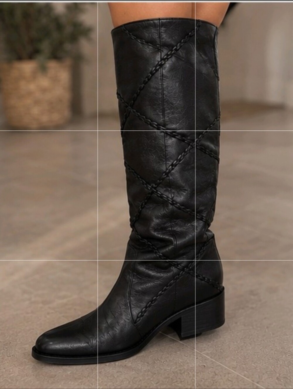 Vintage Nordstrom Made in Italy Leather Tall Boots Beautiful Detaling. - Picture 1 of 11